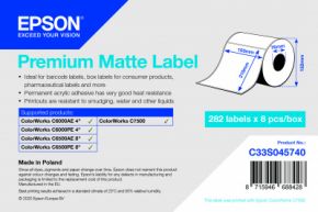 C33S045740 - Premium Matte Label - 105mm x 210mm